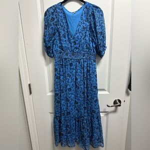 Old Navy size SMALL Blue Floral Women's Dress